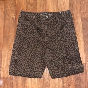 American Eagle Jeggings Nwot Cheetah print